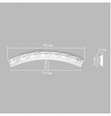 Радиус [1/4 круга] DECOMASTER 898102-100 (Rнар. 550 | Rвн. 500мм)